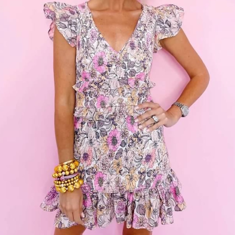 NWT Oliviaceous Smock floral dress